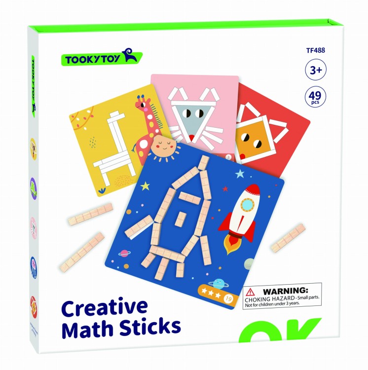 Układanka magnetyczna TOOKY TOY 49 el. – edukacyjne klocki i gra logiczna dla dzieci