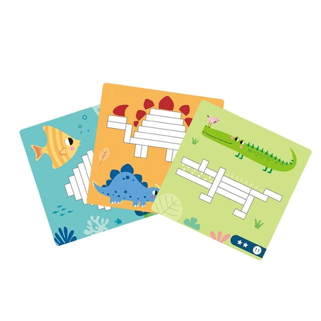 Układanka magnetyczna TOOKY TOY 49 el. – edukacyjne klocki i gra logiczna dla dzieci