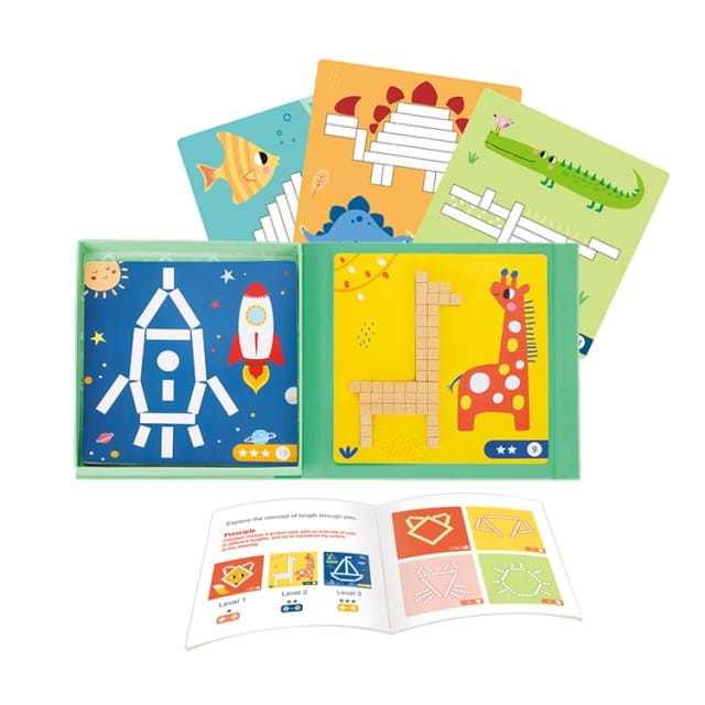 Układanka magnetyczna TOOKY TOY 49 el. – edukacyjne klocki i gra logiczna dla dzieci