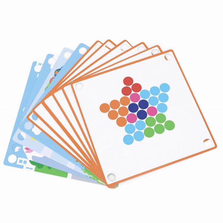 VIGA Drewniana Gra Kulki Złap i Dopasuj Układanka Montessori