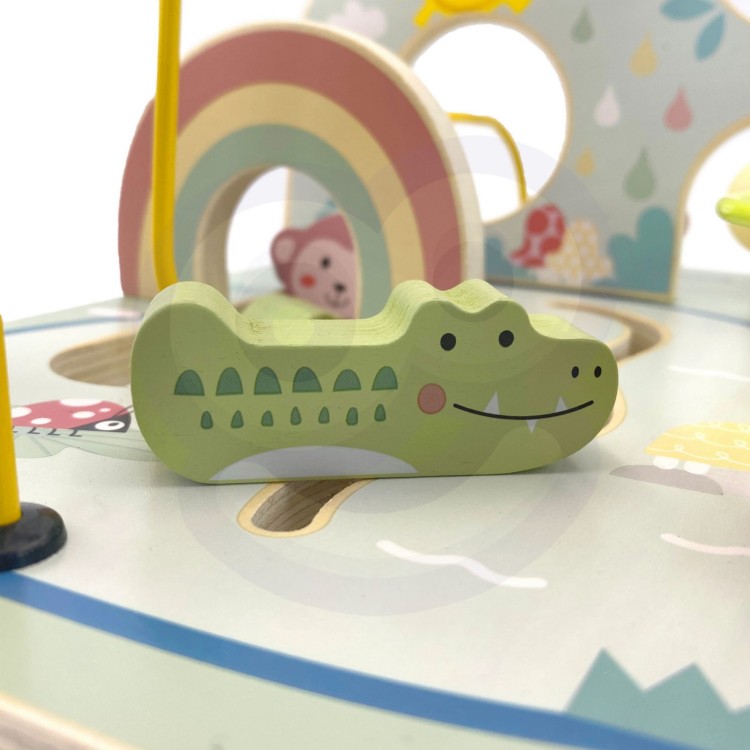 TOOKY TOY Drewniana Pętla Motoryczna Leśny Labirynt