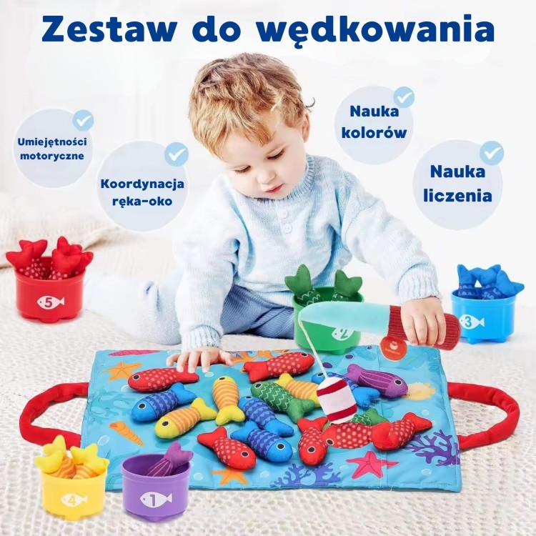 Zestaw Małego Wędkarza Nauka Liczenia 22 El.