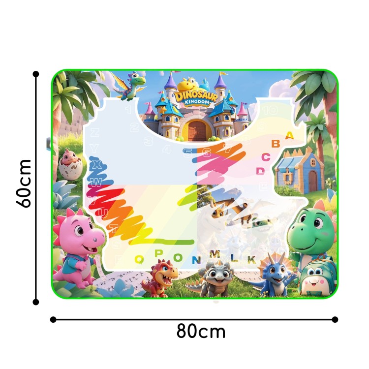 Mata Wodna do Malowania dla Dzieci z Dinozaurami + Akcesoria