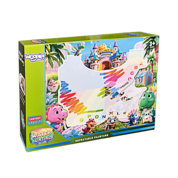 Mata Wodna do Malowania dla Dzieci z Dinozaurami + Akcesoria