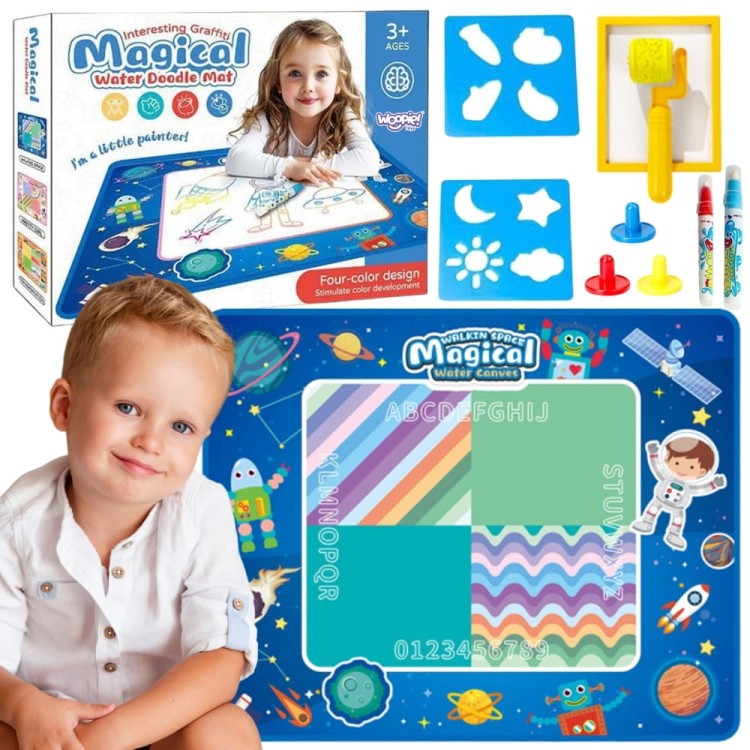 Mata Wodna do Malowania XXL 100x80cm Kosmos Niebieska