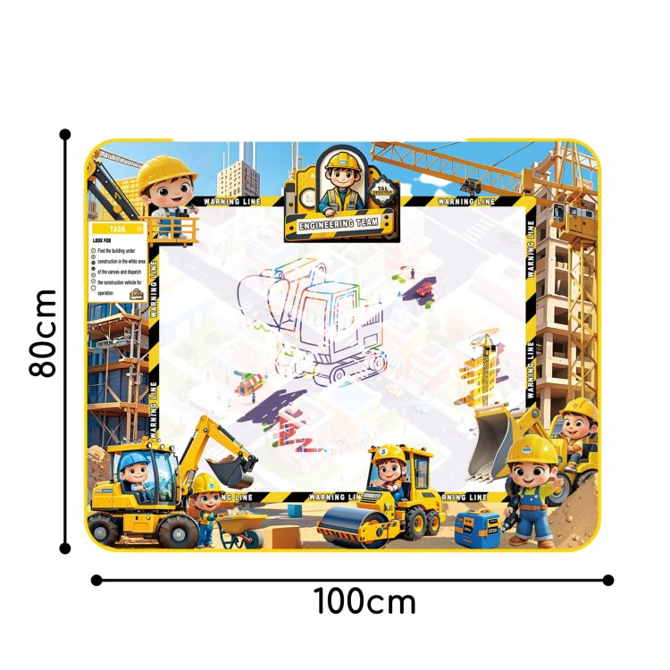 Mata Wodna do Malowania Zestaw Kreatywny z Akcesoriami