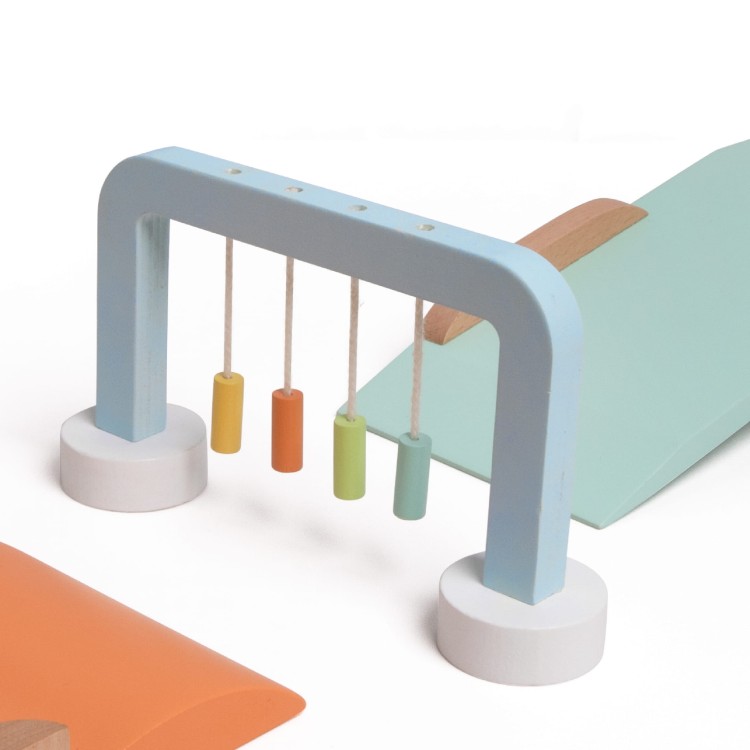 Drewniany Zestaw do Gry w Golfa Różne Przeszkody