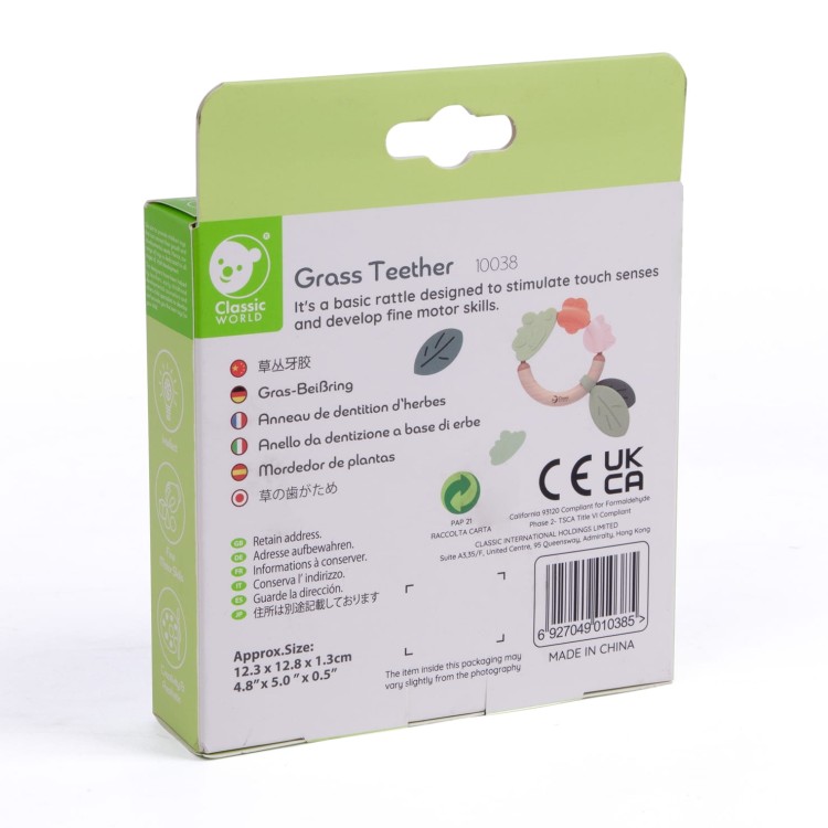 Drewniana Grzechotka Sensoryczna Gryzak 2w1