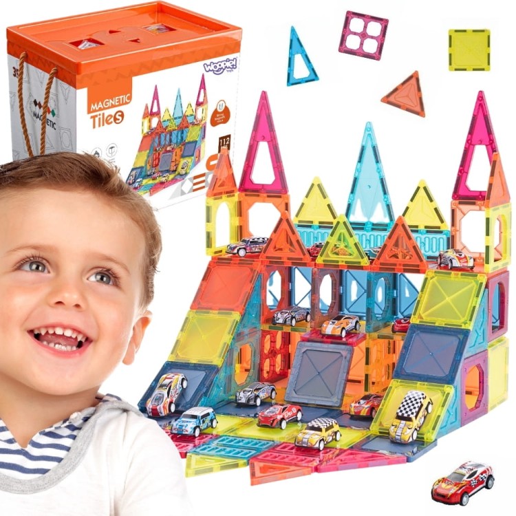 Magnetyczne Klocki Konstrukcyjne 7,5 cm Parking 112 el