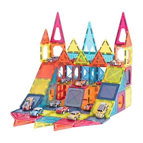 Magnetyczne Klocki Konstrukcyjne 7,5 cm Parking 112 el