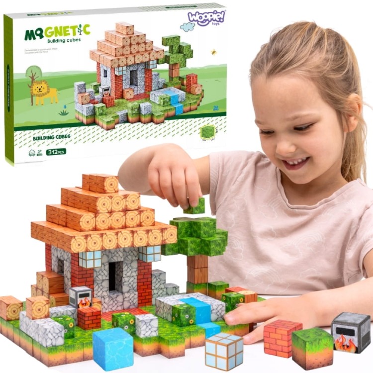 Klocki Magnetyczne Konstrukcyjne Świat Klocków 108 el.