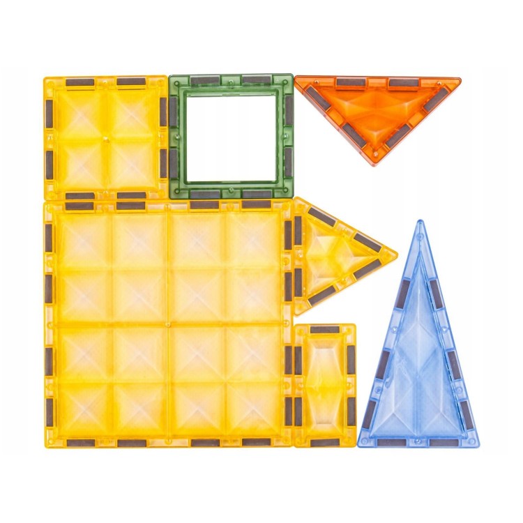 Klocki Magnetyczne Konstrukcyjne Świecące 3D Świat Zwierząt 124el.