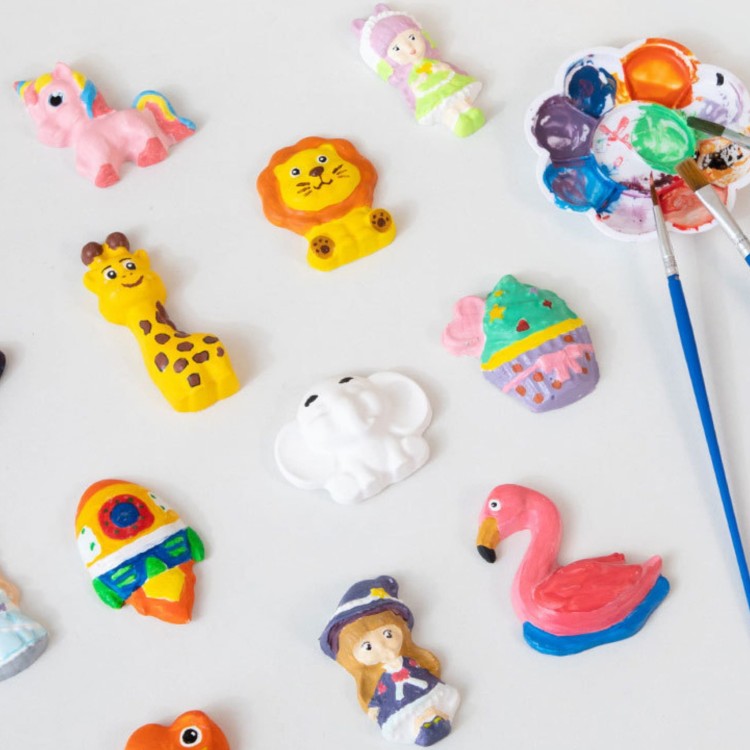 Zestaw Kreatywny DIY – Odlewy Gipsowe Figurki Zwierzątka do Malowania