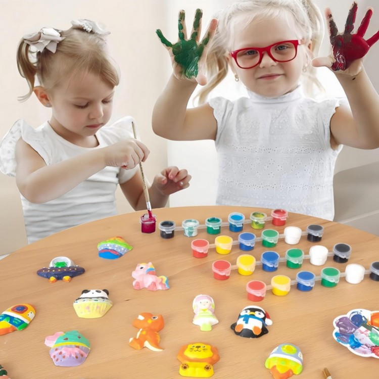 Zestaw Kreatywny DIY – Odlewy Gipsowe Figurki Dinozaury do Malowania