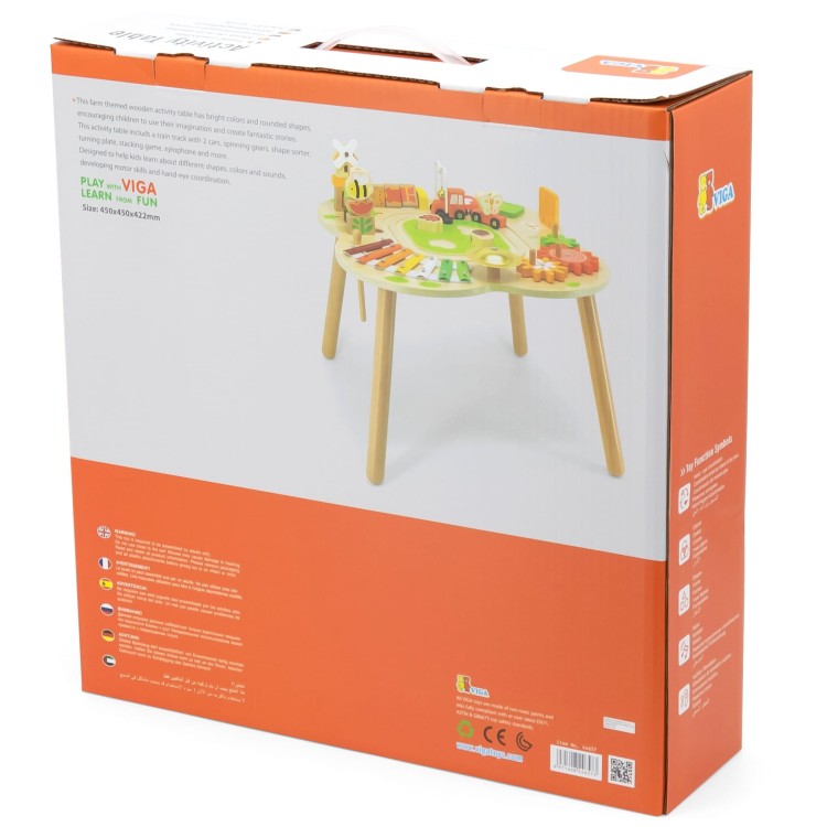 Stół Stolik Edukacyjny Aktywności Piramidka Cymbałki Sensoryka Montessori