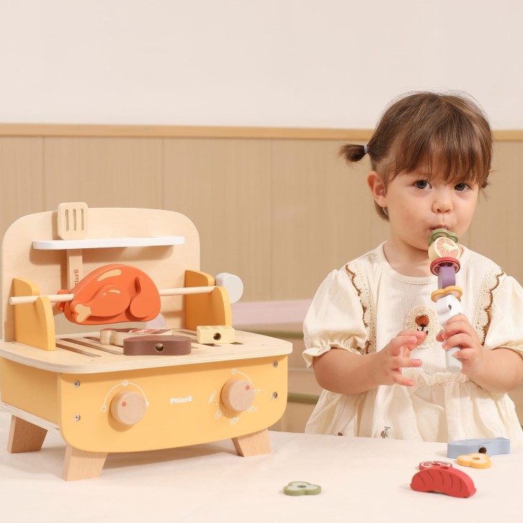 Drewniany Zestaw do Grillowania BBQ Grill