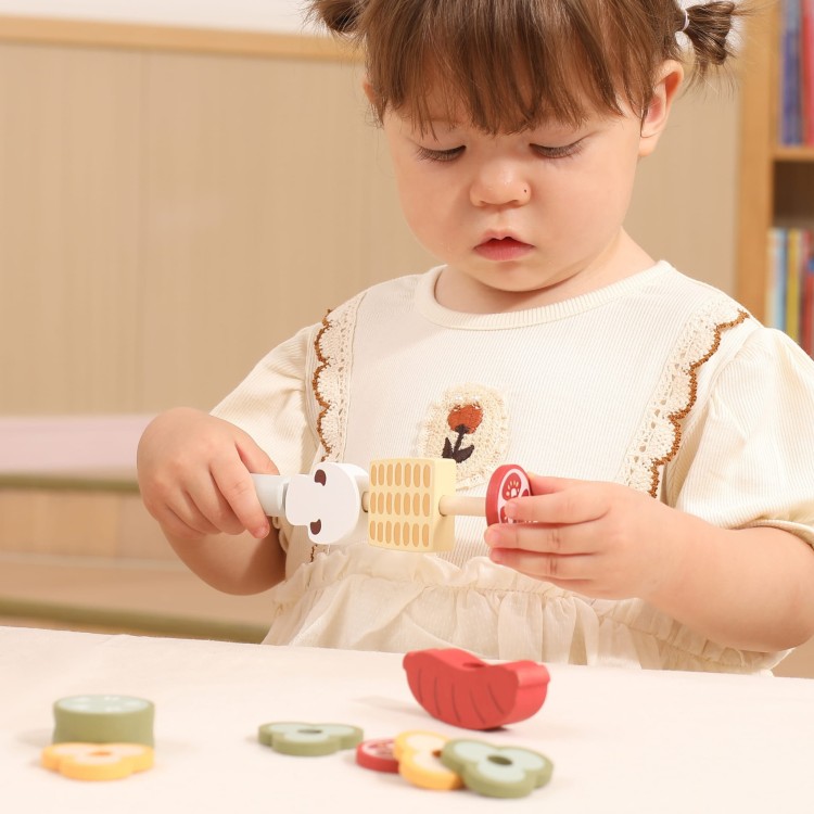 Drewniany Zestaw do Grillowania BBQ Grill