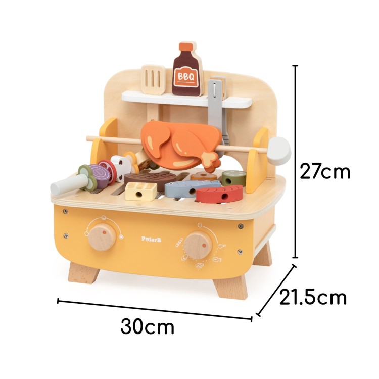 Drewniany Zestaw do Grillowania BBQ Grill