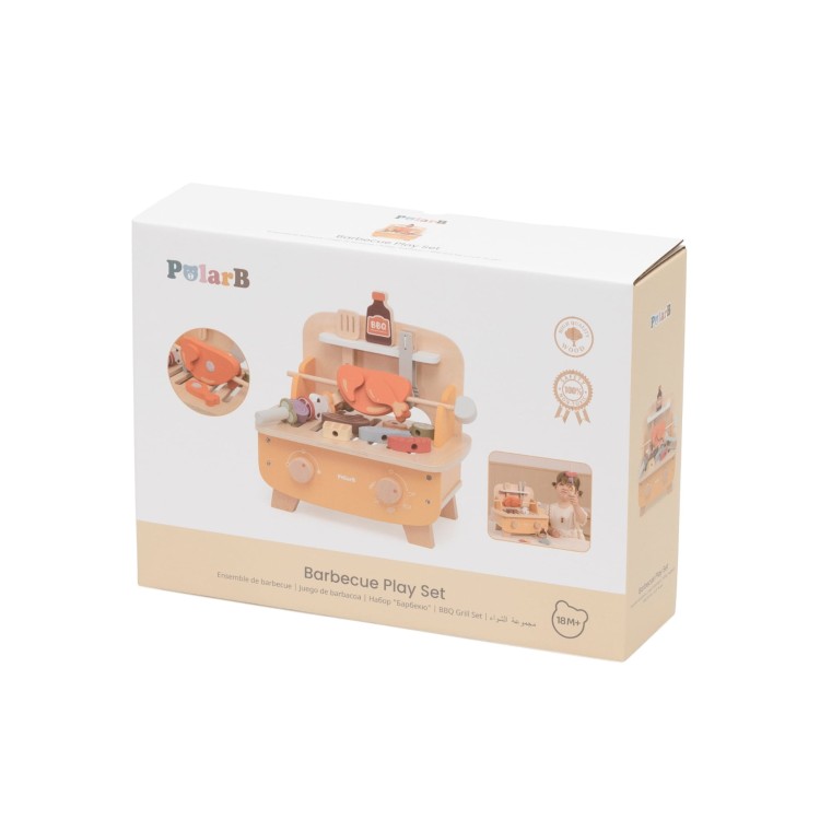 Drewniany Zestaw do Grillowania BBQ Grill