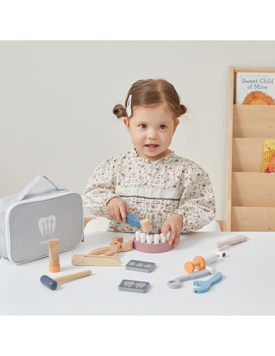 Drewniany zestaw dentysty VIGA PolarB – zabawa w dentystę dla dzieci